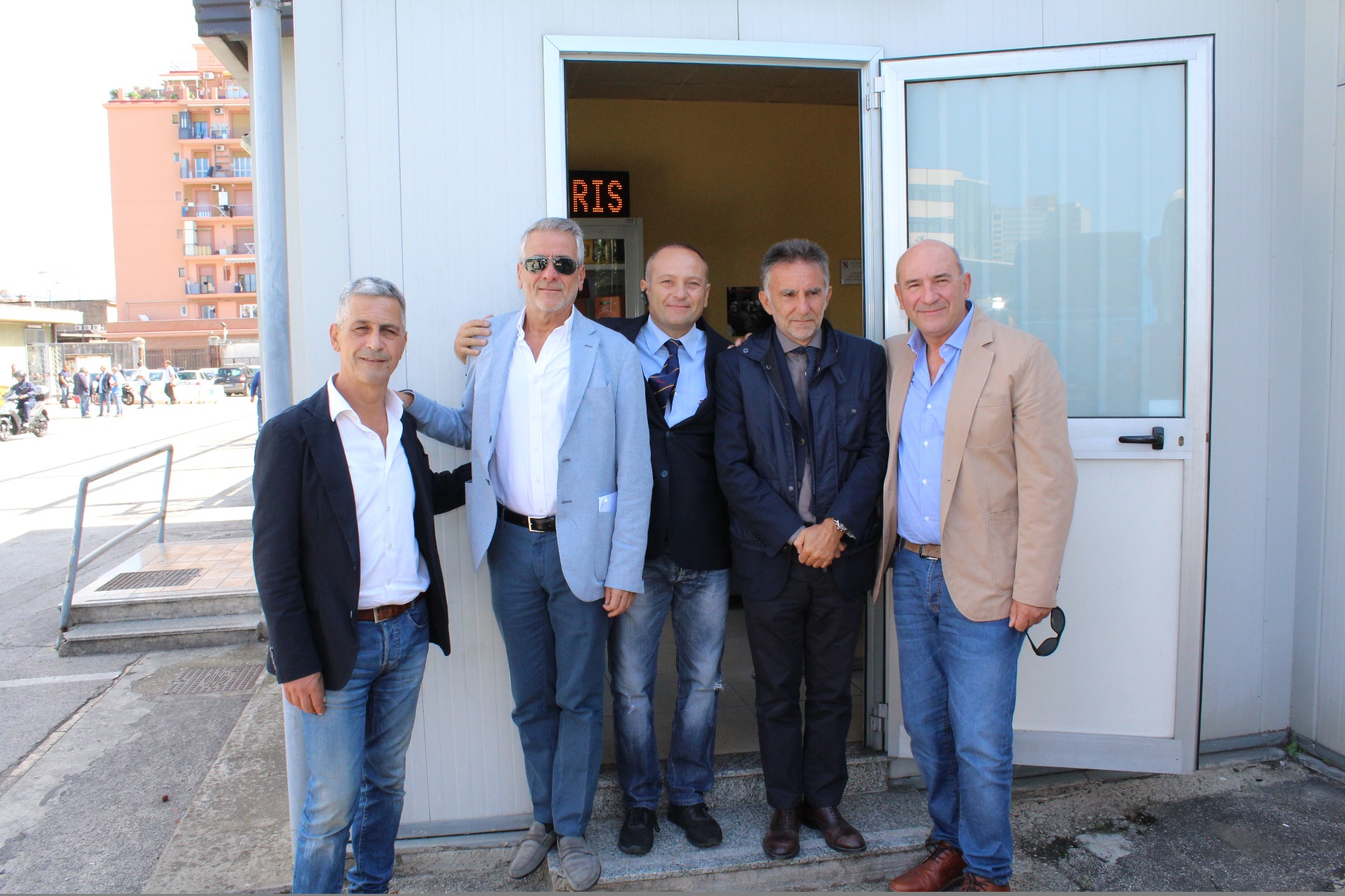 All'uscita del Reparto SAB con i DIRIGENTI