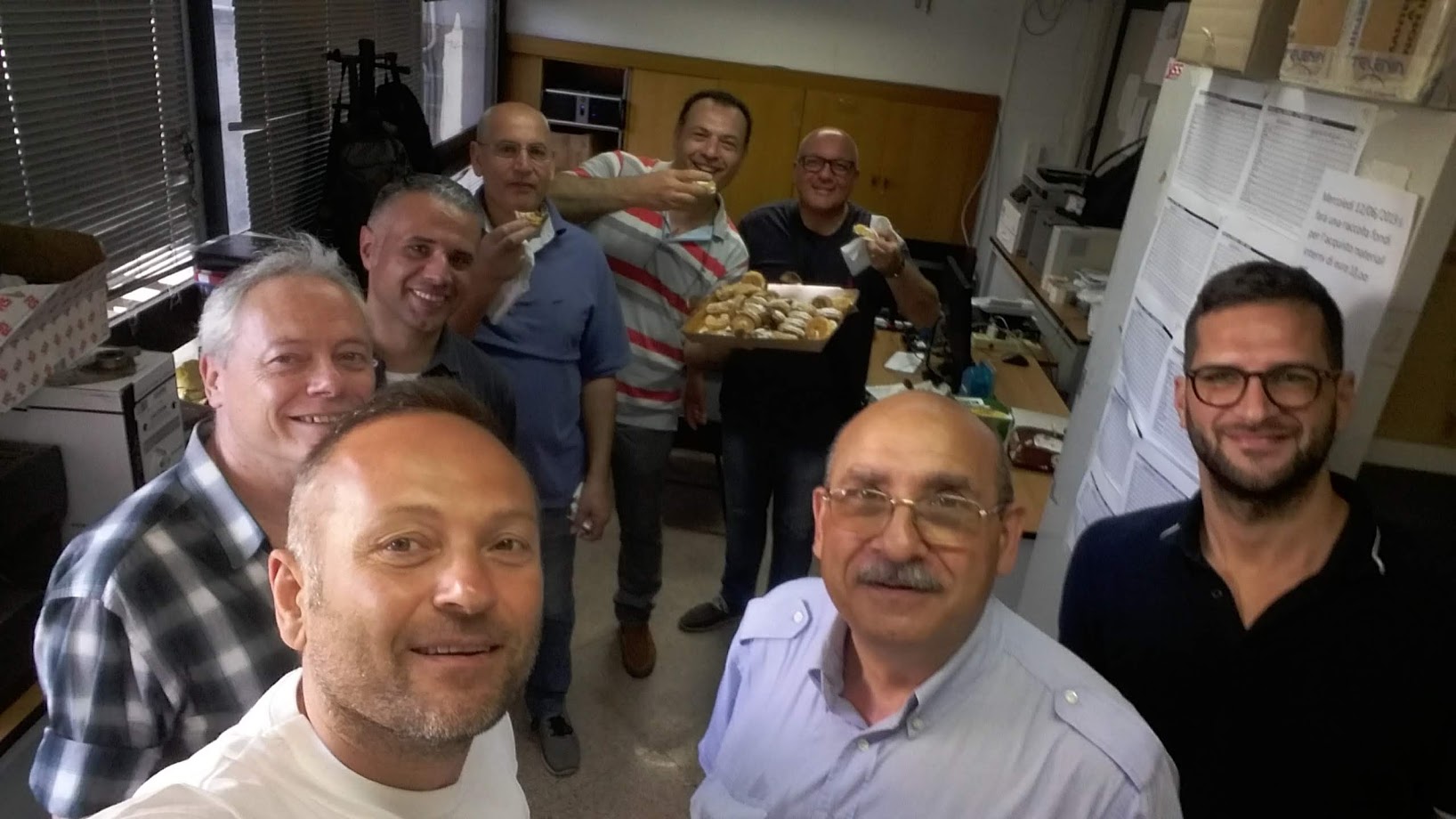 Con Gli amici del laboratorio tecnico Circumvesuviana