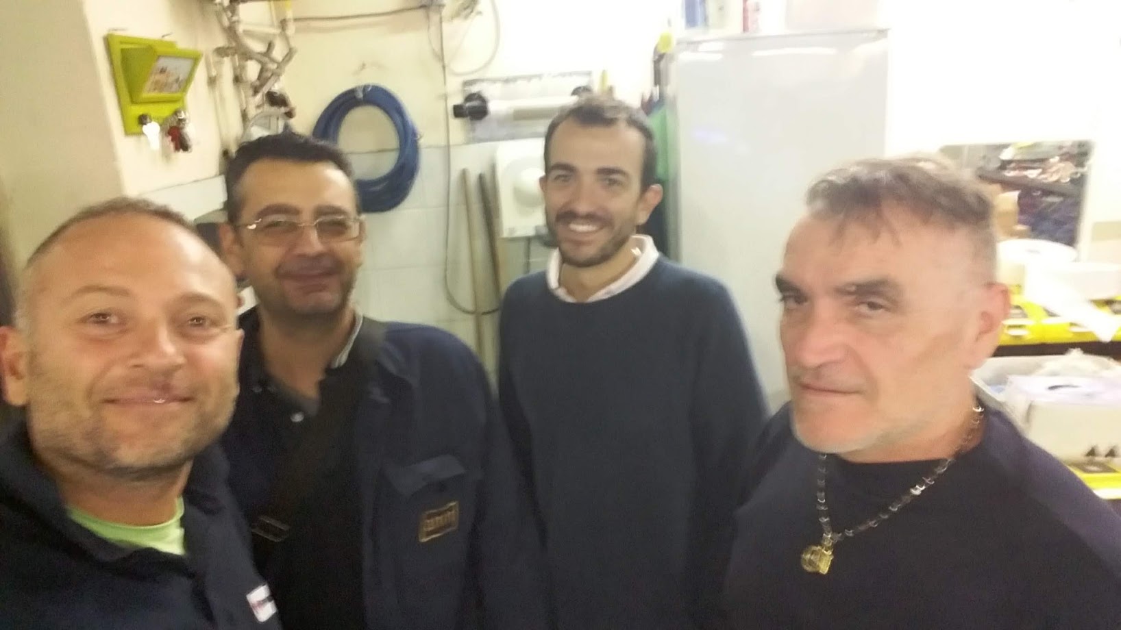 Con i miei amici Luigi,Angelo e Peppe in ANM